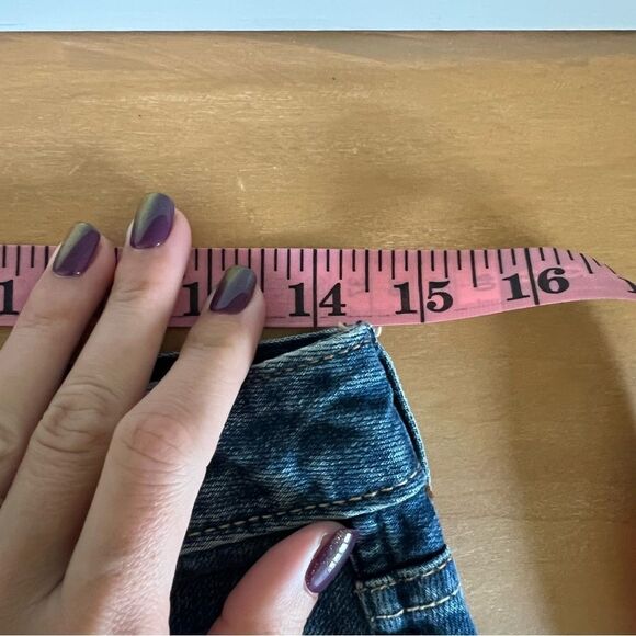 Abercrombie & Fitch Denim Mini Skirt Size 28 - Picture 8 of 10